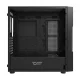 Kompiuterio korpusas Darkflash DK431 Glass su 4 RGB ventiliatoriais, juodas