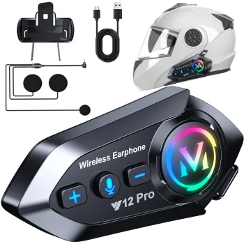 Motociklininko Bluetooth pasikalbėjimo įranga Y12 Pro