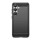 Carbon Case telefono dėklas Samsung Galaxy S25 Edge, juodas