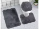3 dalių vonios kilimėlių komplektas, neslystantis, mėlynas