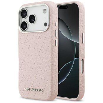 Karl Lagerfeld FW Stamped Karl MagSafe Phone Case Cover iPhone 17 Pro - Pink