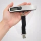 Elektroninės bagažo svarstyklės su LCD ekranu, iki 50 kg, sidabrinės / juodos