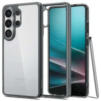 Spigen Ultra Hybrid dėklas telefonui Samsung Galaxy S26 Ultra, pusiau permatomas