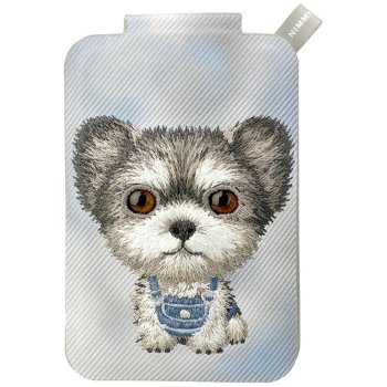 Nimmy New Big-Eye Cute Pets 2.0 Dog magnetinis dėklas-piniginė su stovu, pilkas