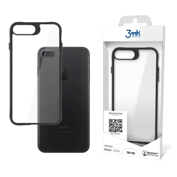 Apple iPhone 7 8 Plus 5.5" 3MK Satin Armor Case+ Case Cover, Transparent