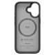 Spigen Enzo Aramid \"T\" MagSafe dėklas iPhone 17 telefonui, juodas / sidabrinis