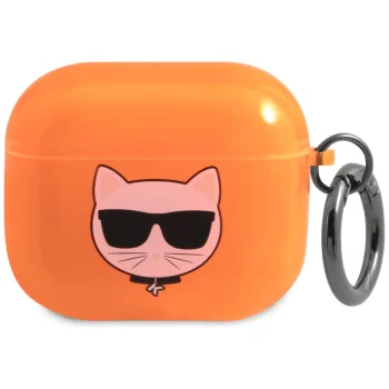 Karl Lagerfeld AirPods 3 Case Choupette Head, Orange