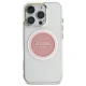 Guess dėklas iPhone 16 Pro Max telefonui IML Metal Colored Circle MagSafe, rožinis