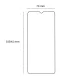 Apsauginis grūdintas stiklas 2.5D telefonui Xiaomi Redmi A5, 9H, 0.3 mm