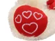 Plush Teddy Bear with Heart Soft Cuddly Toy Gift 30cm, Cream