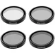 Telesin CPL/ND8/ND16/ND32 filtrų rinkinys, skirtas DJI Osmo Action 3/4/5
