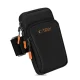 Tech-Protect M7 sportinis telefono dėklas ant rankos, juodas / oranžinis