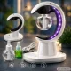 Ultragarsinis oro drėkintuvas ir aromaterapinis difuzorius su LED naktine lempute, 90 ml, baltas