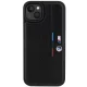 BMW Perforated Tricolor Line dėklas iPhone 15 Plus / 14 Plus, juodas