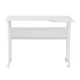 Sulankstomas L formos rašomasis stalas Maclean MC-126 L/W, 100x73 cm, baltas