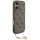 Guess iPhone 17 dėklas 4G Charms Collection MagSafe, rudas