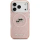Karl Lagerfeld dėklas iPhone 17 Pro su MagSafe, rožinis