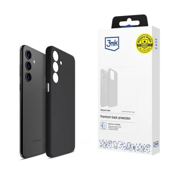 3mk Silikoninis dėklas Samsung Galaxy A15 5G, juodas