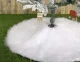 Ruhhy Christmas Tree Skirt 72 cm, White