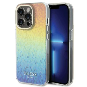 Guess dėklas iPhone 14 Pro Max telefonui IML Faceted Mirror Disco, margas