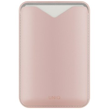 Magnetinis telefono dėklas-kortelių dėklas ir stovas Uniq Lyden Evo, rožinis