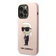 Karl Lagerfeld Silicone Ikonik dėklas skirtas iPhone 14 Pro Max, rožinis