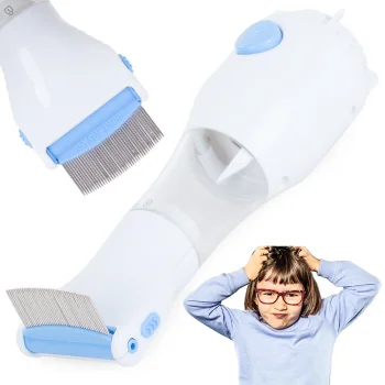 Elektrinės utėlių ir glindų šukos su filtru ir vakuumu