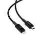 Acefast C6-01 USB-C to Lightning Cable with LED Display, 1.2m, 30W, Black