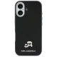Karl Lagerfeld Karl & Choupette Saffiano MagSafe dėklas iPhone 17, juodas