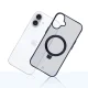 3MK Smoke Case Mag&Stand dėklas, skirtas Apple iPhone 16 Plus, skaidrus dūminis