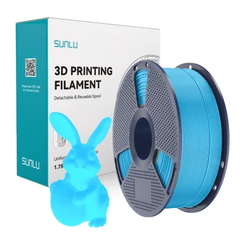 3D spausdinimo plastikas Sunlu PLA Glow In The Dark 1.75mm 1kg, mėlynas