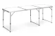 Sulankstomas kempingo stalas Multigarden, baltas, 180x60 cm
