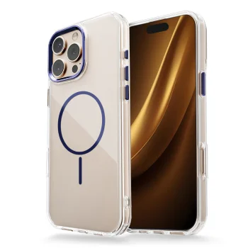 Dėklas TFO Clear Thin Mag skirtas iPhone 17 Air 6,6", mėlynas