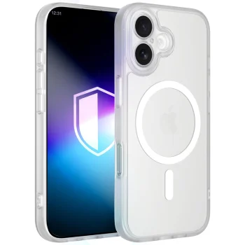 Telefono dėklas 3mk Misty MagCase skirtas iPhone 16, baltas