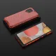 Apsauginis dėklas Samsung Galaxy A42 5G Honeycomb su TPU rėmeliu, raudonas
