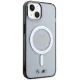 BMW Silver Ring MagSafe dėklas iPhone 14 Plus / 15 Plus, skaidrus