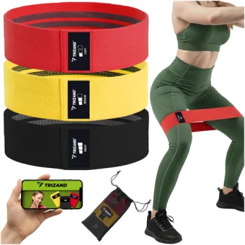 Trizand Fabric Resistance Band Set, 3 pcs