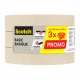 Dažymo juosta Scotch Basic 24 mm x 50 m, smėlio spalvos, 3 vnt.