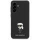 Karl Lagerfeld dėklas Samsung Galaxy A56 telefonui Fixed Glitter Ikonik Logo, juodas