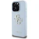 Guess Grained Big 4G Logo dėklas, skirtas iPhone 16 Pro, mėlynas