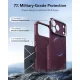 ESR Cyber Tough Kickstand MagSafe dėklas iPhone 18 Pro / 17 Pro su stovu, bordo