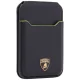 Lamborghini D1 odinis MagSafe dėklas kortelėms, juodas ir žalias