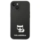 Karl Lagerfeld Silicone Choupette Body dėklas, skirtas iPhone 14 Plus, juodas