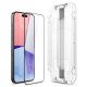 Spigen GLAS.TR EZ FIT FC Tempered Glass for iPhone 15 Pro Max (2-Pack), Black