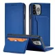 Atverčiamasis dėklas iPhone 14 Pro Max Magnet Card Case, mėlynas