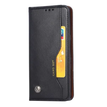 Sony Xperia 5 (J8210 J9210) PU Leather Wallet Book Case Cover, Black