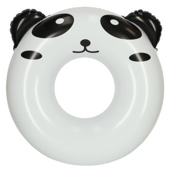 Inflatable swimming ring for kids, panda design, 80 cm, max 60 kg