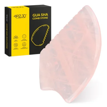 4FIZJO rantytas Gua Sha veido masažo akmuo iš rožinio kvarco