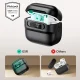 ESR Pulse HaloLock MagSafe dėklas ausinėms AirPods 4, juodas