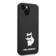Karl Lagerfeld Silicone Choupette dėklas iPhone 14 Plus / 15 Plus, juodas